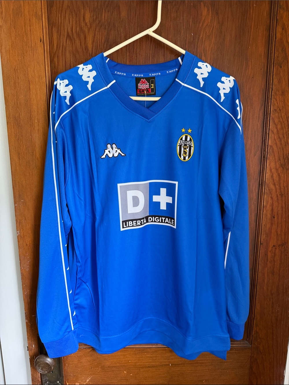 Retro Kappa Zidane #21 Juventus 1999 Away Long Sleeve Jersey - size M